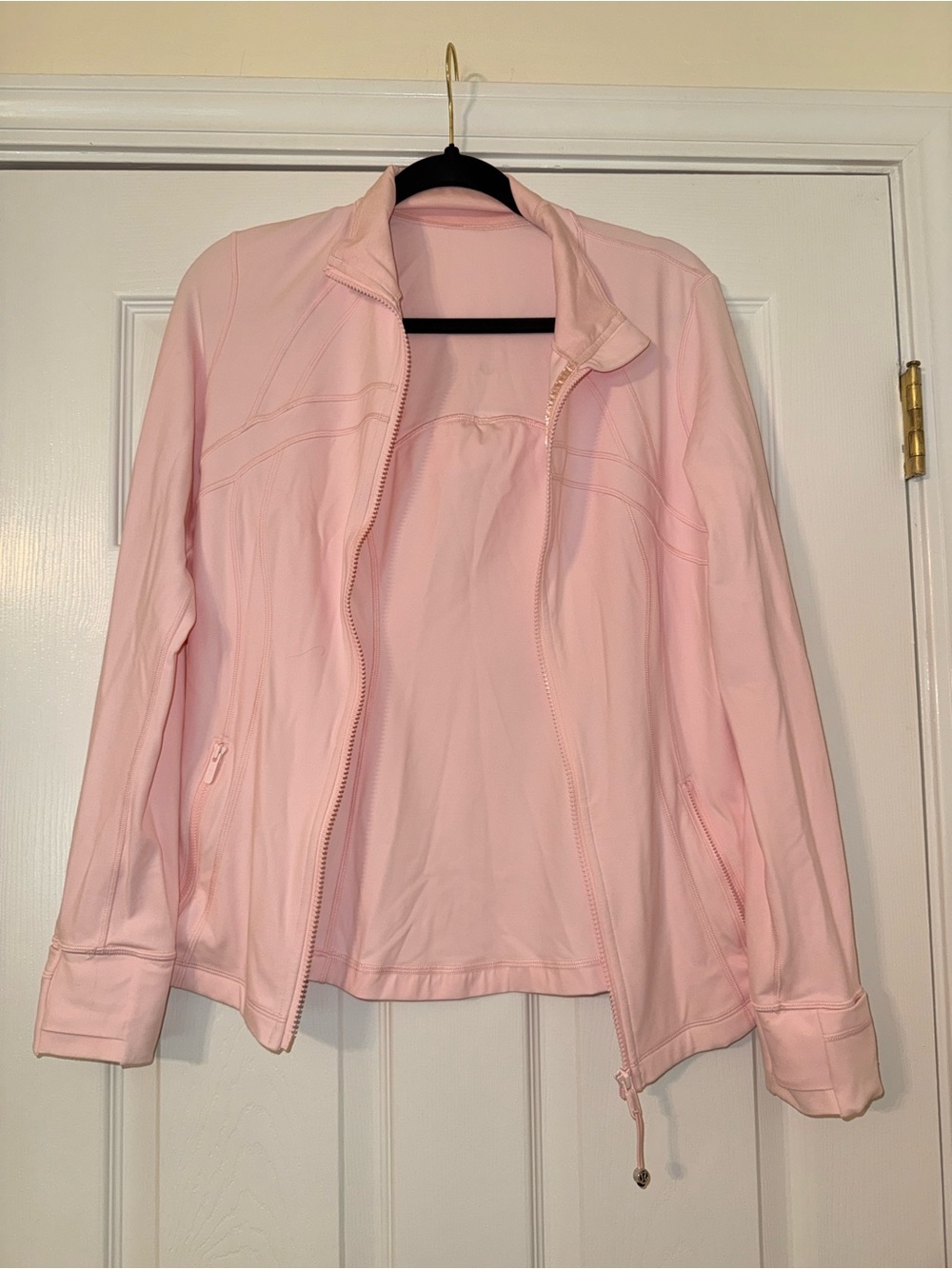 lululemon athletica Pale Pink Full-Zip Bomber Jacket